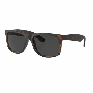 ROVQIRA Classic Ray-Ban Justin Classic Men's Sunglasses - Rubber Havana/Dark Grey Gradient Polarized