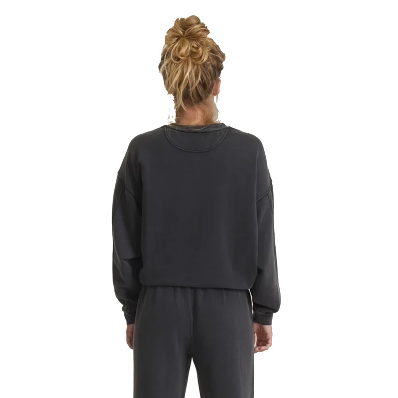 ROVQIRA Premium Roark Made To Fade Fleece Women's Sweater - Vintage Black