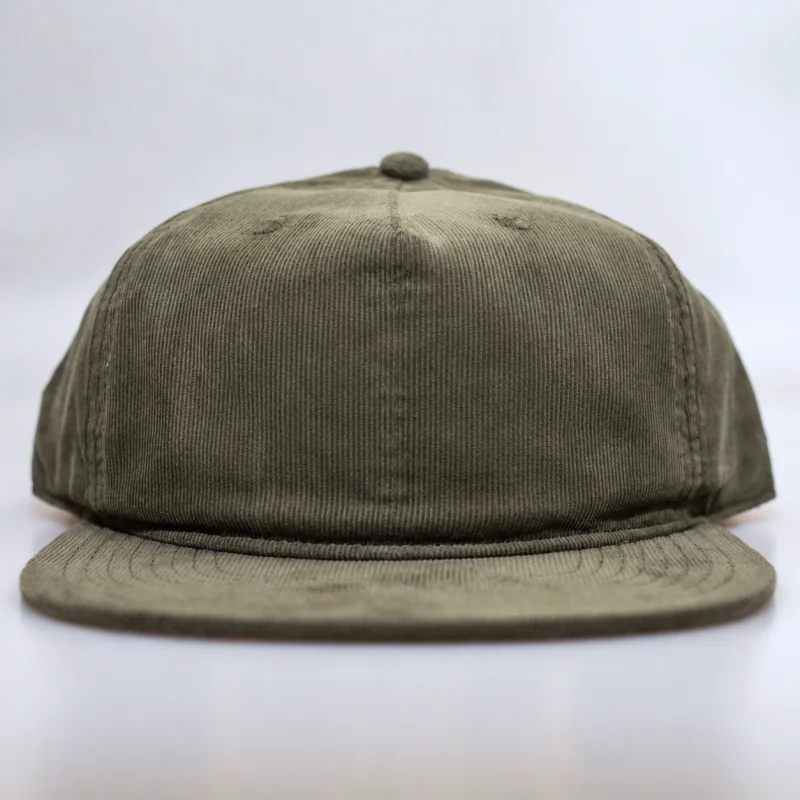 ROVQIRA Premium Arch Men's Corduroy Hat - Olive