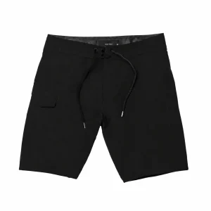 ROVQIRA Classic Volcom Lido Solid Mod 20" Men's Boardshorts - Black