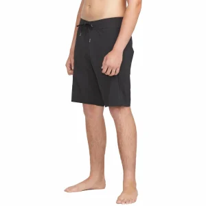 ROVQIRA Classic Volcom Lido Solid Mod 20" Men's Boardshorts - Black