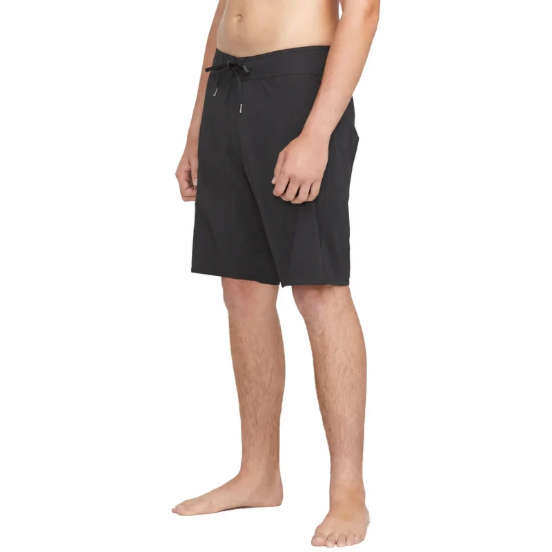 ROVQIRA Classic Volcom Lido Solid Mod 20" Men's Boardshorts - Black